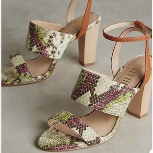 Anthropologie Billy Ellis Snakeskin Sandals